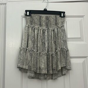 alterd state snake skin skirt, size M, grey & white color